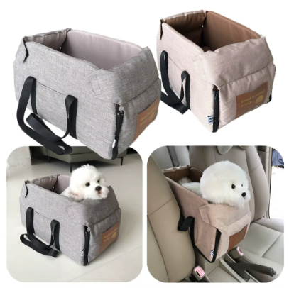 Siège de voyage en voiture pour petit chien – Sécurité et confort du chien