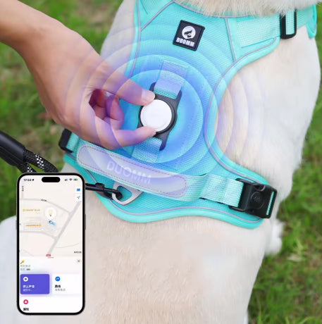 Harnais GPS anti traction pour chien – Contrôle, confort et sécurité en promenade